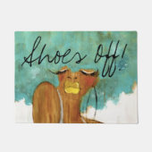 Schoenen uit Blauw! Deurmat (Voorkant)