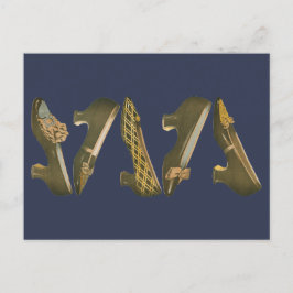 schoenen uit de 19e eeuw briefkaart