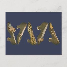  schoenen uit de 19e eeuw briefkaart