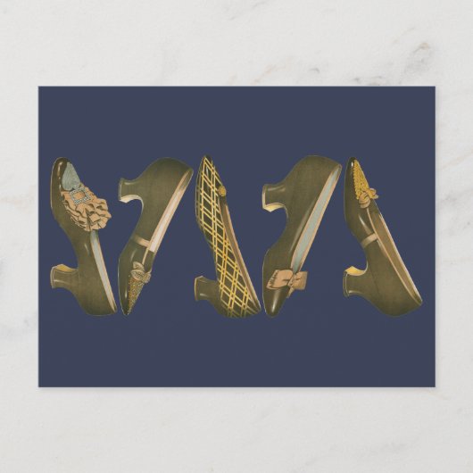  schoenen uit de 19e eeuw briefkaart (Voorkant)