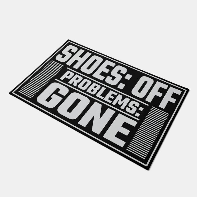 Schoenen uit, stress weg voor de entree deurmat (Schuin)