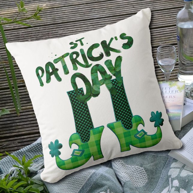 Schoenen van de kabouter op St. Patrick's Day Kussen (Creator heeft geüpload)