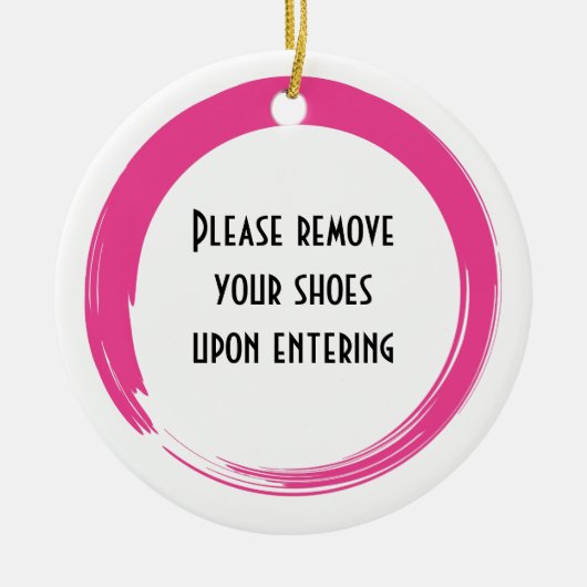 Schoenen van deurschakelaar verwijderen keramisch ornament (Voorkant)