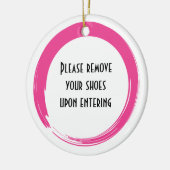 Schoenen van deurschakelaar verwijderen keramisch ornament (Links)