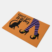 Schoenen van heksen Halloween Doormat Deurmat (Schuin)