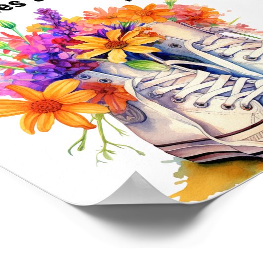 Schoenen van vakantiewoning poster (Hoek)