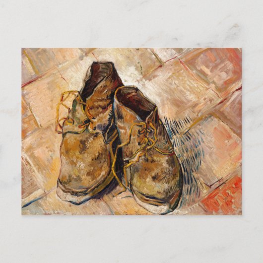 Schoenen van Van Gogh schilderen Kunst Briefkaart (Voorkant)