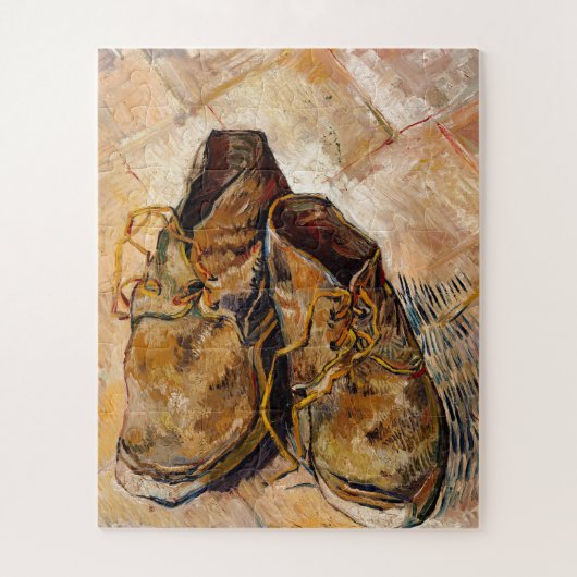 Schoenen van Van Gogh schilderen Kunst Legpuzzel (Verticaal)