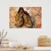 Schoenen van Van Gogh schilderen Kunst Poster (Keuken)