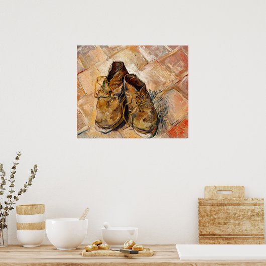 Schoenen van Van Gogh schilderen Kunst Poster (Keuken)