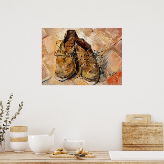 Schoenen van Van Gogh schilderen Kunst Poster (Keuken)