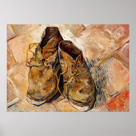 Schoenen van Van Gogh schilderen Kunst Poster (Voorkant)