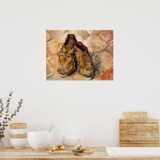 Schoenen van Van Gogh schilderen Kunst Poster (Keuken)