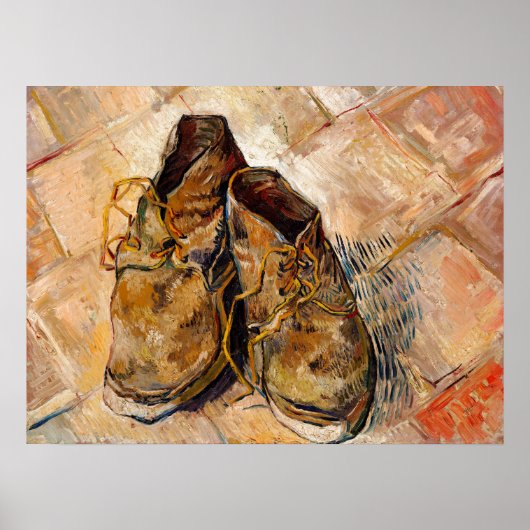 Schoenen van Van Gogh schilderen Kunst Poster (Voorkant)