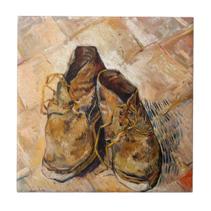 Schoenen van Van Gogh schilderen Kunst Tegeltje