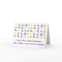"Schoenen" Verjaardag Kaart