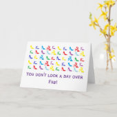 "Schoenen" Verjaardag Kaart (Gele Bloem)