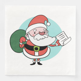 Schoenen voor kerstpapier servetten