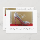  schoenen voor  meisjes! briefkaart (Voorkant / Achterkant)