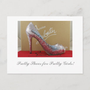  schoenen voor  meisjes! briefkaart