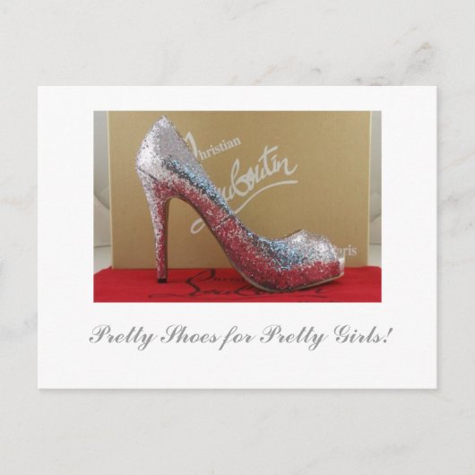  schoenen voor  meisjes! briefkaart (Voorkant)