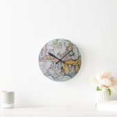 Schoenen voor schoeisel, antiek waterverf ronde klok (Huis)