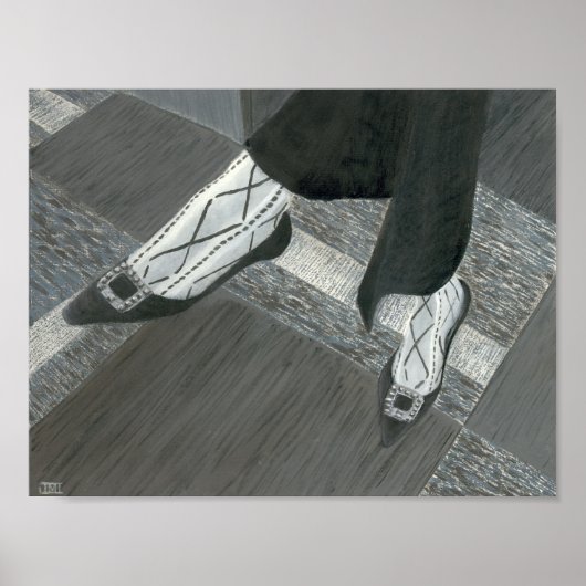 Schoenen voor sollicitatiegesprekken poster (Voorkant)