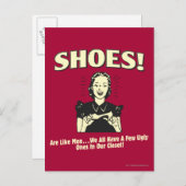 Schoenen: zijn als Mannen Briefkaart (Voorkant / Achterkant)