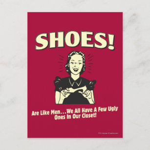Schoenen: zijn als Mannen Briefkaart