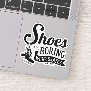 Schoenen zijn Draag Hockey Schaatsen laptop Sticker