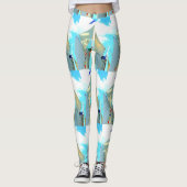 schoenenblauw leggings (Voorkant)