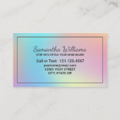 Schoenenboetiek Hologram Visitekaartje (Achterkant)