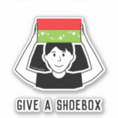 Schoenendoos Familie Vinyl Auto Raam Sticker - Jon (Voorkant)