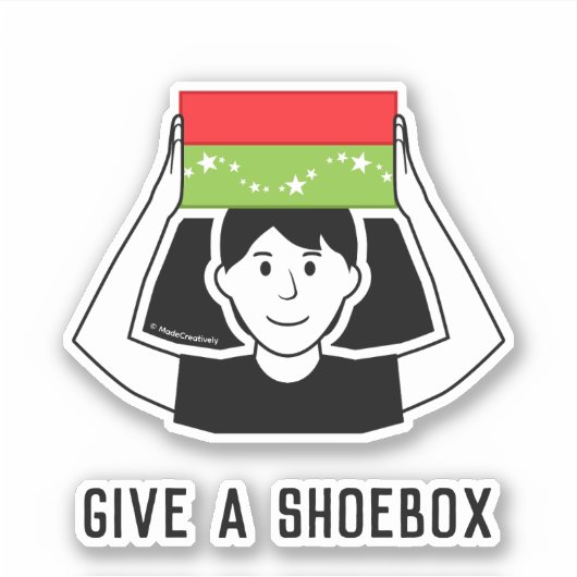 Schoenendoos Familie Vinyl Auto Raam Sticker - Jon (Voorkant)