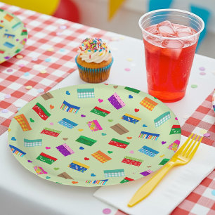 Schoenendoos Liefde Feest Borden - Groen Papieren Bordje