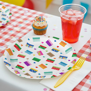 Schoenendoos Liefde Feest Borden - Wit Papieren Bordje