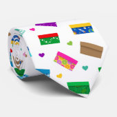 Schoenendoos Liefde Halsdoek - Wit Stropdas (Opgerold)