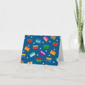 Schoenendoos Ster Bedankkaart - Blauw (Voorkant)