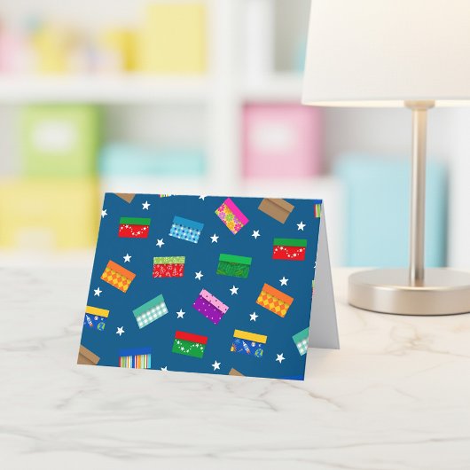 Schoenendoos Ster Bedankkaart - Blauw