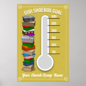 Schoenendoos Thermometer Poster - Geel (Voorkant)