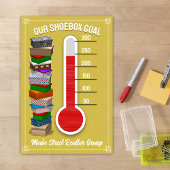 Schoenendoos Thermometer Poster - Geel