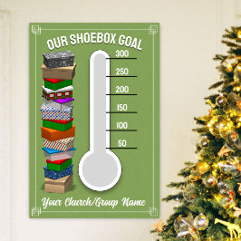 Schoenendoos Thermometer Poster - Groen