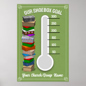 Schoenendoos Thermometer Poster - Groen (Voorkant)