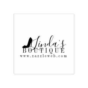 Schoenenkast Online Boetiek Kleding Logo Rubberstempel