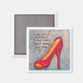 Schoenenliefhebber Magnet - Ik ben geen Shopaholic (Voorkant / Achterkant)