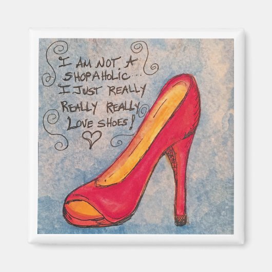 Schoenenliefhebber Magnet - Ik ben geen Shopaholic (Voorkant)