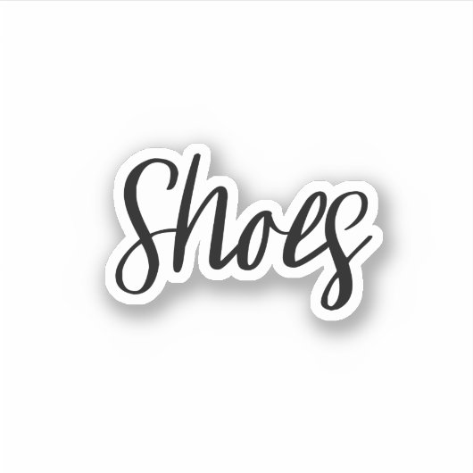 Schoenenopslag Sticker (Voorkant)