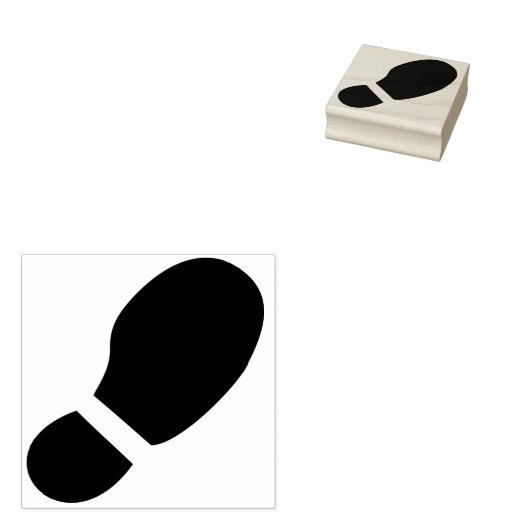 Schoenenprint Rubberstempel (Gestempeld)