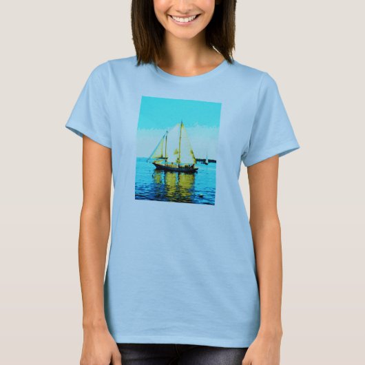 schoenenshirt met zeilschoenen t-shirt (Voorkant)