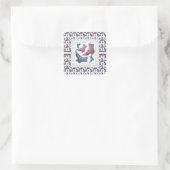 schoenenwinkel, schoenenliefhebber  Victoriaans la Vierkante Sticker (Tas)